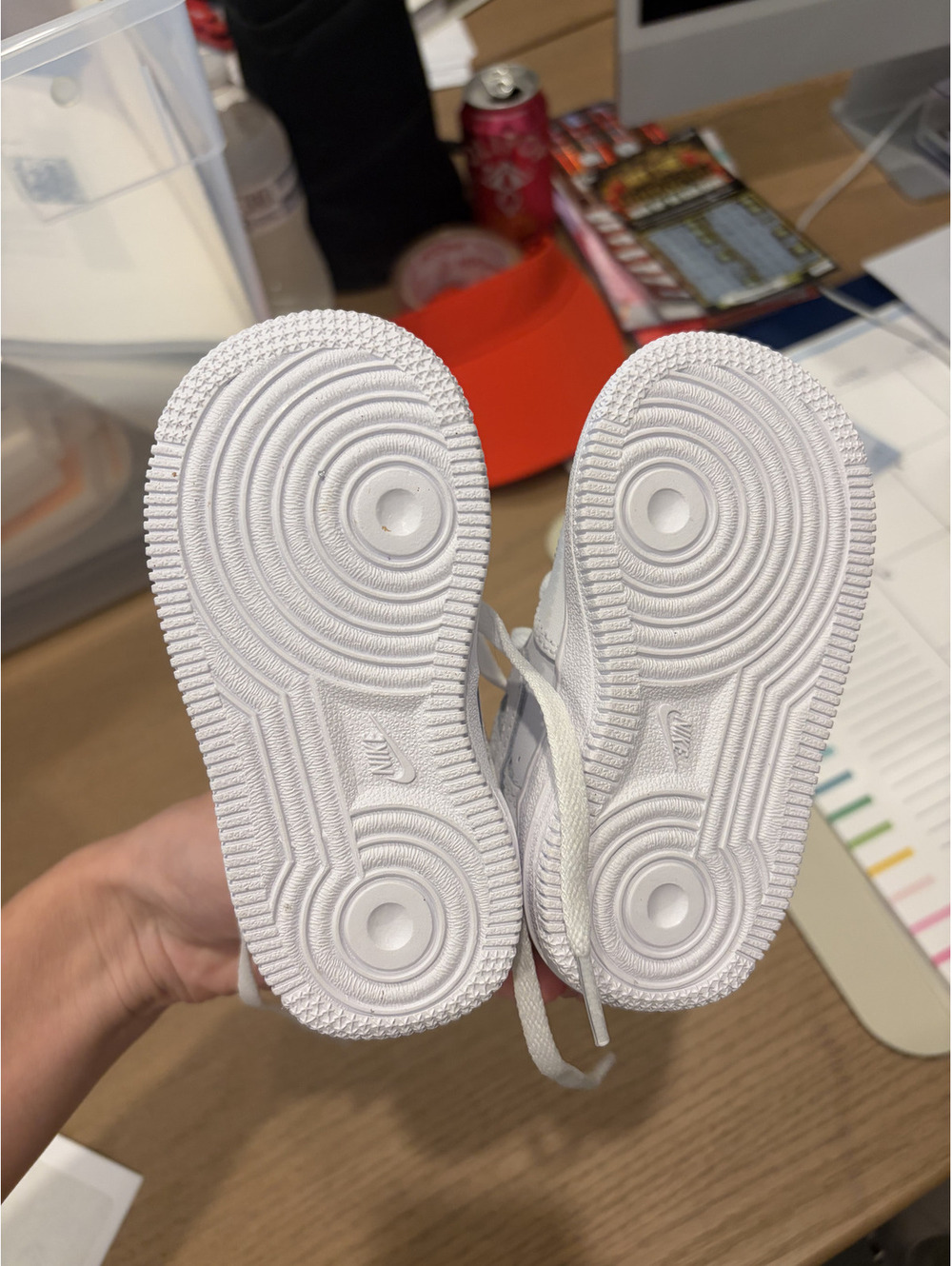 Kid's Nike Air Force 1s size 5C - Picture 2 of 3